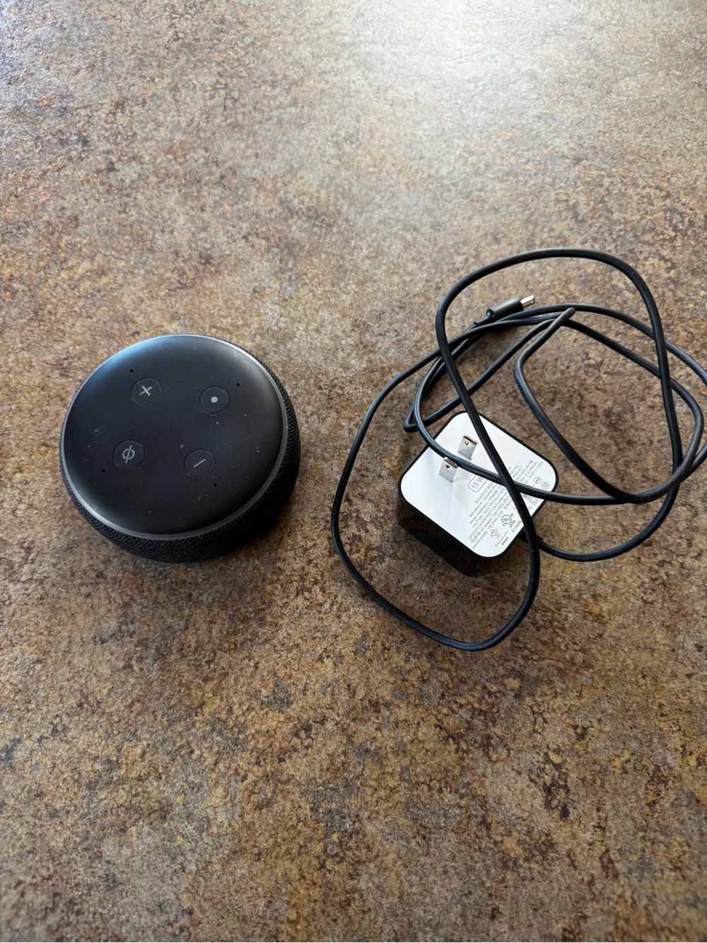 Amazon Echo Dot 3rd Generation Smart Speaker w Power Cord. Working